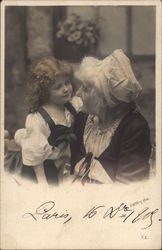 Granddaughter with Grandmother Granddaughter with Grandmother