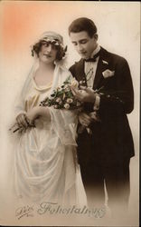 Wedding Couple Postcard