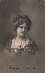 Happy New Year (French) Postcard