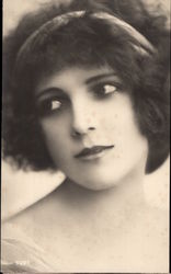 Portrait of a Young German Woman Postcard