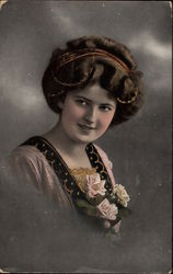 Brunette Woman Postcard