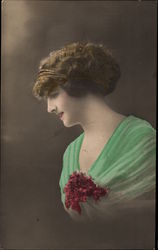 A Woman's Glory is Her Hair Postcard