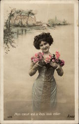 My Heart is Yours Engirely (French) Postcard