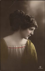 Portrait of a Young Woman Postcard