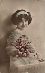 Portrait of Young British Girl Postcard