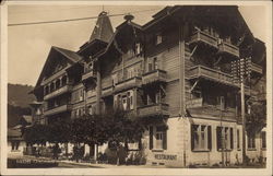 1408 Gstaad. Hotel Bernerhof Switzerland Postcard Postcard