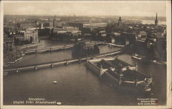 Utsikt fran Stadshuset Stockholm, Sweden Postcard Postcard