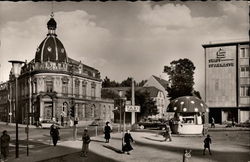 Main Square in Kaiserslautern in Pfalz Postcard