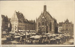 Hauptmarkt Nuremberg, Germany Postcard Postcard