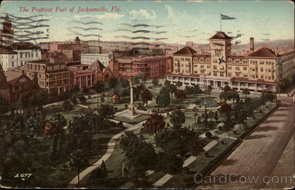 View of Park in City Jacksonville Florida