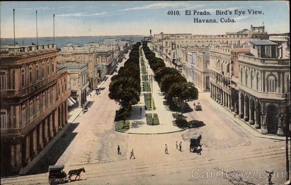 El Prado - Bird's Eye View Havana Cuba