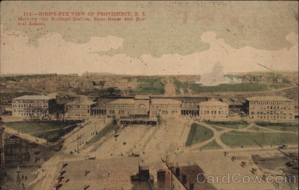 Bird's Eye View of Providence Rhode Island