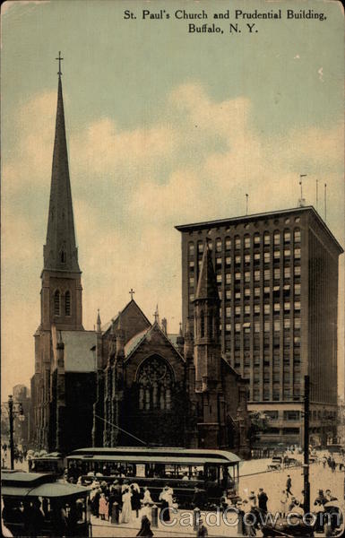 St. Paul's Church and Prudential Building Buffalo New York