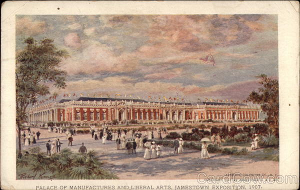 Palace of Manufactures and Liberal Arts, Jamestown Exposition, 1907 Norfolk Virginia