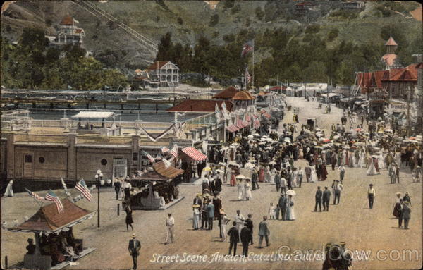 Street Scene - Catalina Island Avalon California