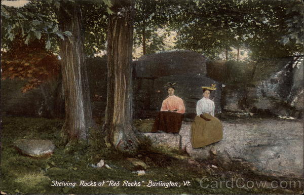 Shelving Rocks at Red Rocks Burlington Vermont