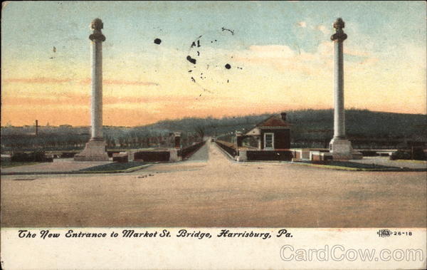 The New Entrance to Market Street Bridge Harrisburg Pennsylvania