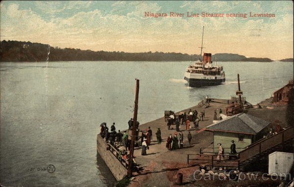 Niagara River Line Steamer nearing Lewiston New York