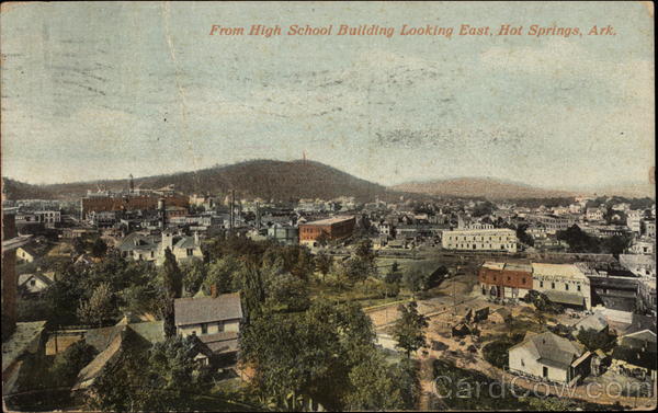 From High School Building Looking East Hot Springs Arkansas