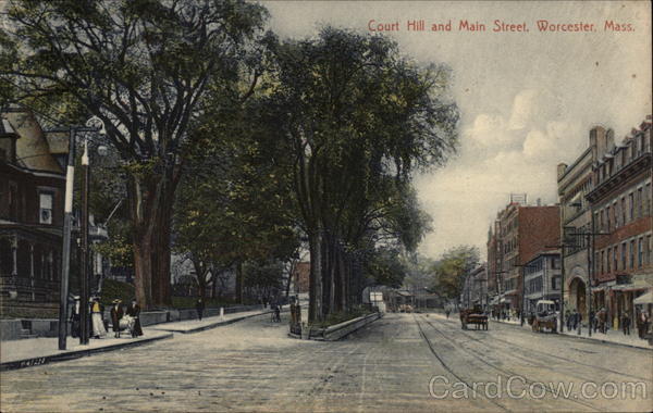 Court Hill and Main Street Worcester Massachusetts