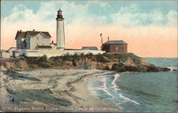 Pigeon Point Light House Pescadero, CA Postcard Postcard