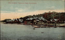 Boat Houses, Fairmount Park Postcard