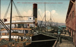 Loading Wheat with Automatic Conveyors Postcard