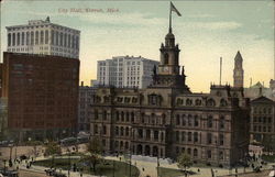 City Hall Detroit, MI Postcard Postcard