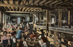 Interior of Flickenger's Orchard Cannery San Jose, CA Postcard Postcard