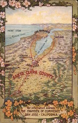 Santa Clara County San Jose, CA Postcard Postcard