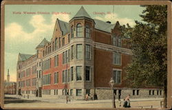 North Western Division High School Postcard