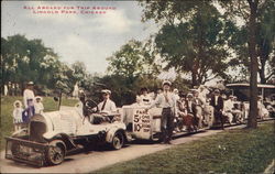 All Aboard for Trip Around Lincoln Park Postcard