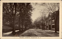 Grand Avenue Englewood, NJ Postcard Postcard