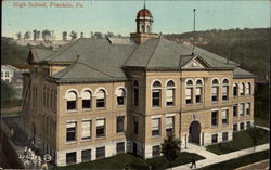 High School Franklin, PA Postcard Postcard