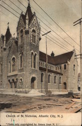 Church of St. Nicholas Atlantic City, NJ Postcard Postcard