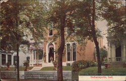 James Whitcomb Riley's Residence Postcard