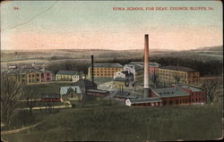 Iowa School For Deaf Council Bluffs, IA Postcard Postcard