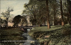 View in Genesee Valley Park Postcard