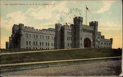 Regiment Armory N. G. S. N. Y Postcard