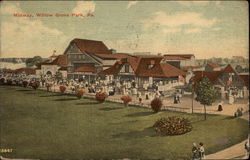 Midway, Willow Grove Park Postcard