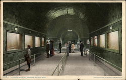 Interior, Belle Isle Aquarium Postcard