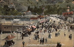 Street Scene - Catalina Island Avalon, CA Postcard Postcard