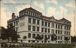 Main Educational Building Zion, IL Postcard Postcard