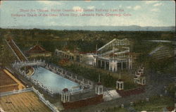 Shoot the Chutes, Roller Coaster and Scenic Railway Postcard