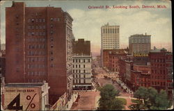 Griswold St., Looking South Postcard