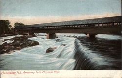 Amoskeag Falls, Merrimac River Postcard