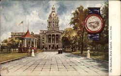 The Nebraska State Capitol Lincoln, NE State Flowers & Seals Postcard Postcard