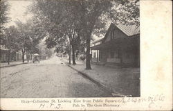 Columbus St. Looking East from Public Square Postcard
