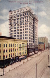 Wisconsin Street, looking East of Broadway Postcard