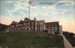 Administration Building, Ohio State Sanatorium Mount Vernon, OH Postcard Postcard